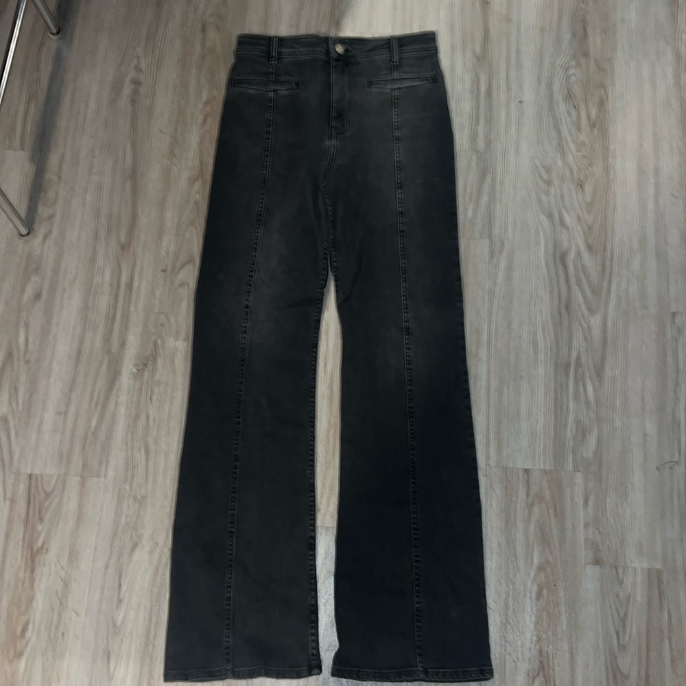 Free People Firecracker Flare Jean brown snake star size 29 - Picture 5 of 7